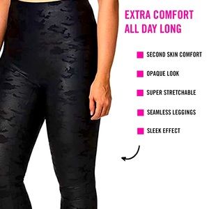 HUE Sleek Effect Faux Leather Sleek Effect High Waist leggings